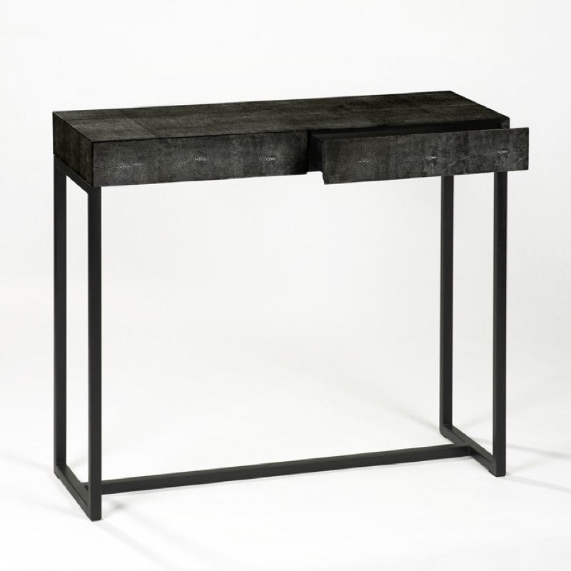 black designer console table