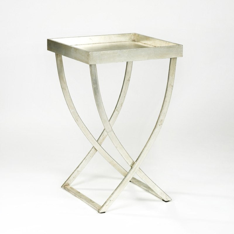 Luxury silver tray table